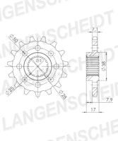 Supersprox Ritzel 525 16Z