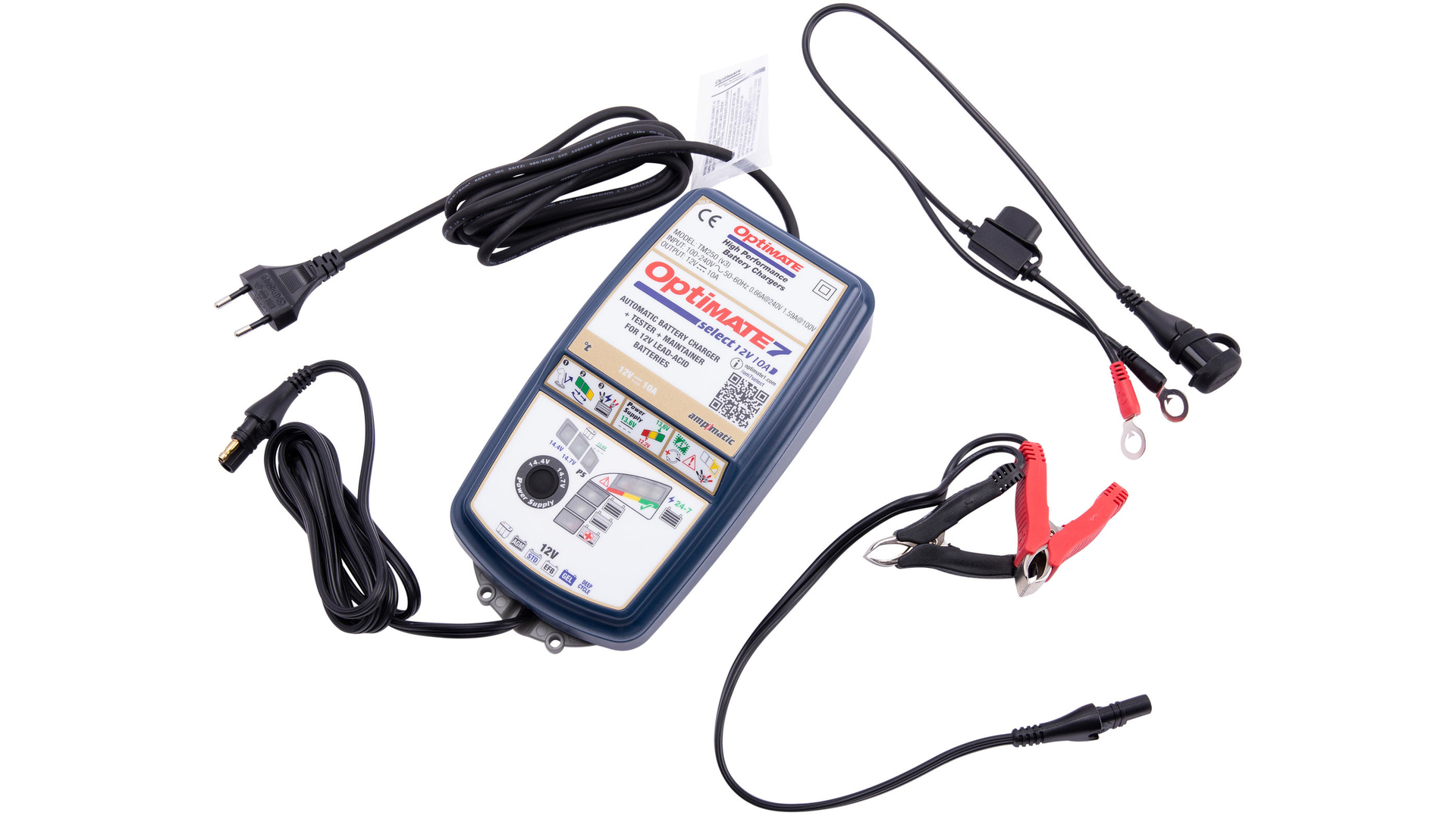 Tecmate Batterieladegerät Optimate 7 Select 12 Volt Gold Edition