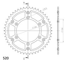Supersprox Stealth-Kettenrad 520 51Z (Gold)