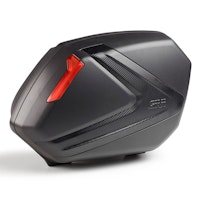 Givi V37 Paar von schwarzen Seitentaschen mit roten Reflektoren und Carbon-Look