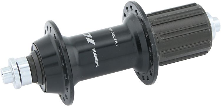 Shimano Hinterradnabe 105 FH-R7000 32 Loch schwarz Schnellspanner 163 mm