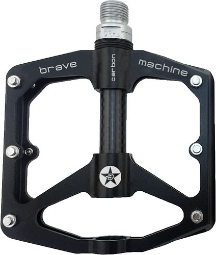 Brave Pedal Freeride Carbon schwarz