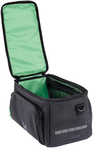 CONTEC Gepäckträgertasche Via Commuter schwarz inkl. vormontiertem Racktime Snap-it Ada