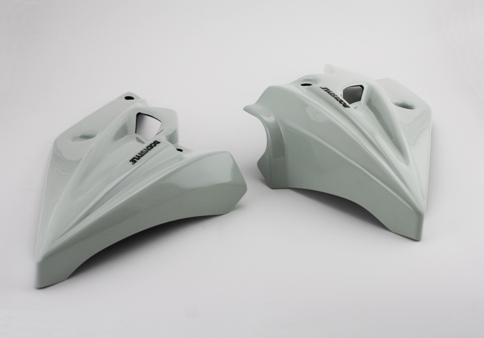 BODYSTYLE Sportsline Bugspoiler ABS Kunststoff weiß für KAWASAKI Z900, Z900 (70 kW)