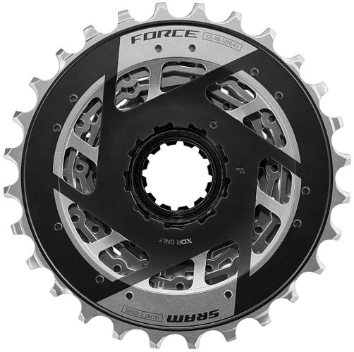 SRAM Kassette Force XG-1270 E1 10-28 Zähne silber