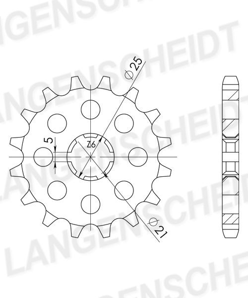 Supersprox Ritzel 530 16Z
