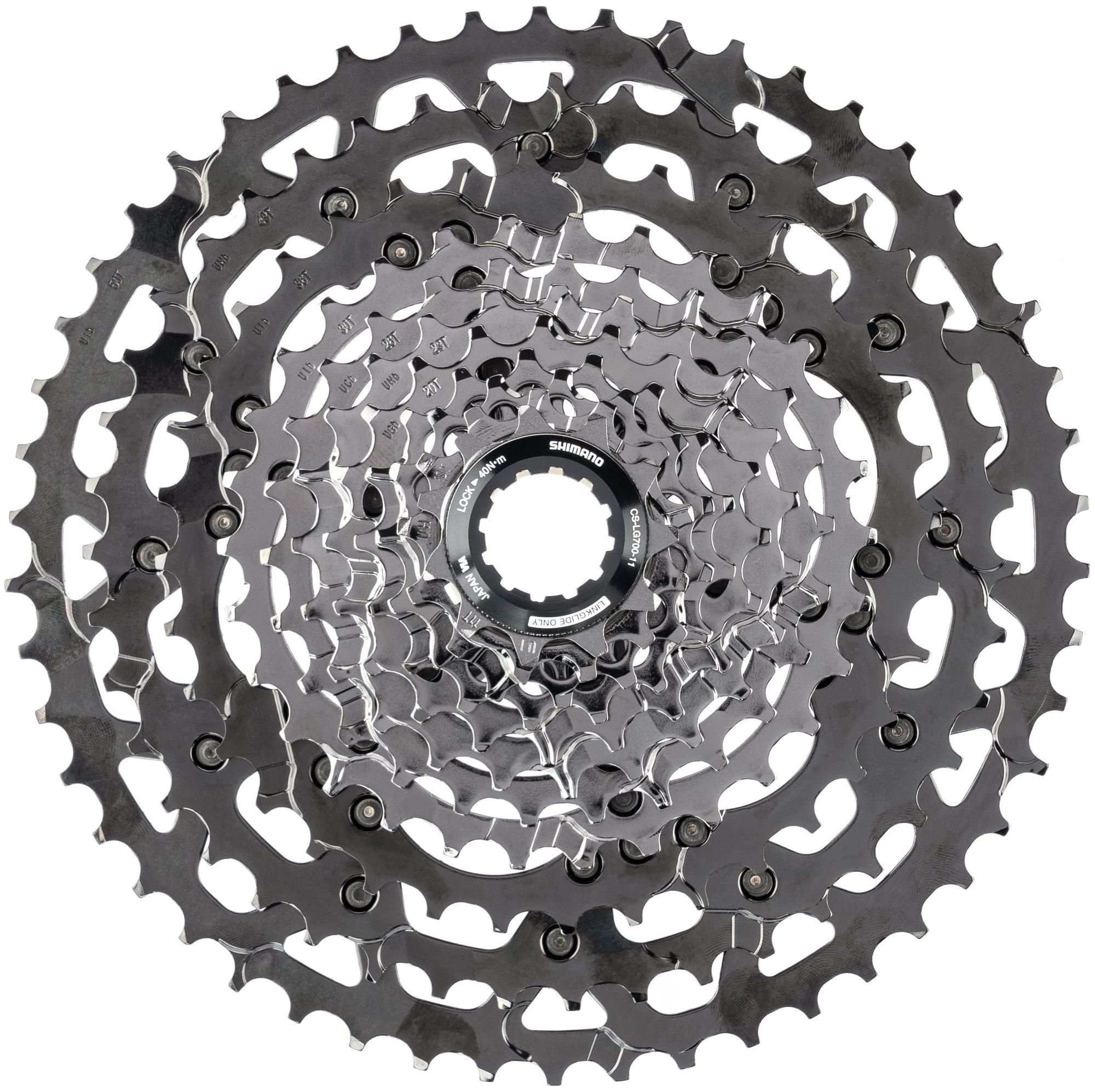 Shimano Kassette CS-LG700-11 11-fach silber 11-13-15-17-20-23-26-30-36-43-50 Zähne