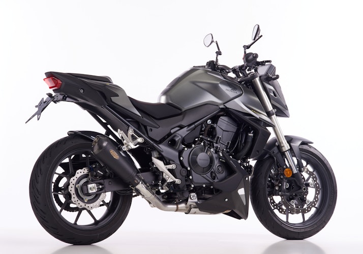 SHARK SLIP-ON Edelstahl beschichtet/Carbon schwarz-matt DSX-7 für HONDA CB750 Hornet EURO5 EURO5+ 