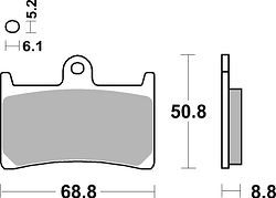 SBS Bremsbelag 639HF Street Ceramic