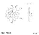 Vorschaubild Supersprox Ritzel 428 14Z