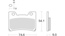 Vorschaubild TRW Bremsbelag MCB 642 mit Zulassung
