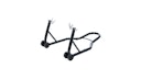 Vorschaubild Oxford Montageständer schwarz, Montageständer "Paddock Stand" Hinten, universal, Stahl, inkl. V-Aufnahme