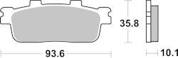 SBS Bremsbelag 847SI Offroad Sinter