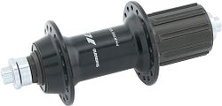 Shimano Hinterradnabe 105 FH-R7000 32 Loch schwarz Schnellspanner 163 mm