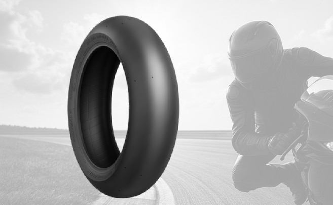 Bridgestone Battlax Slicks BT V02 180/655 R17 Hinten