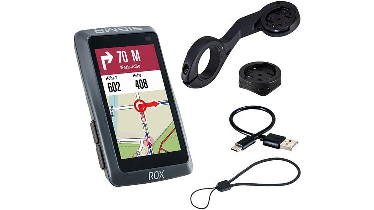 Sigma Sport Fahrradcomputer Rox 12.1 Evo Set schwarz