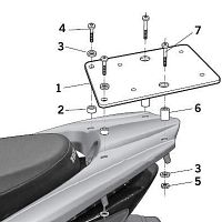 SHAD Top Master Befestigungssatz Honda