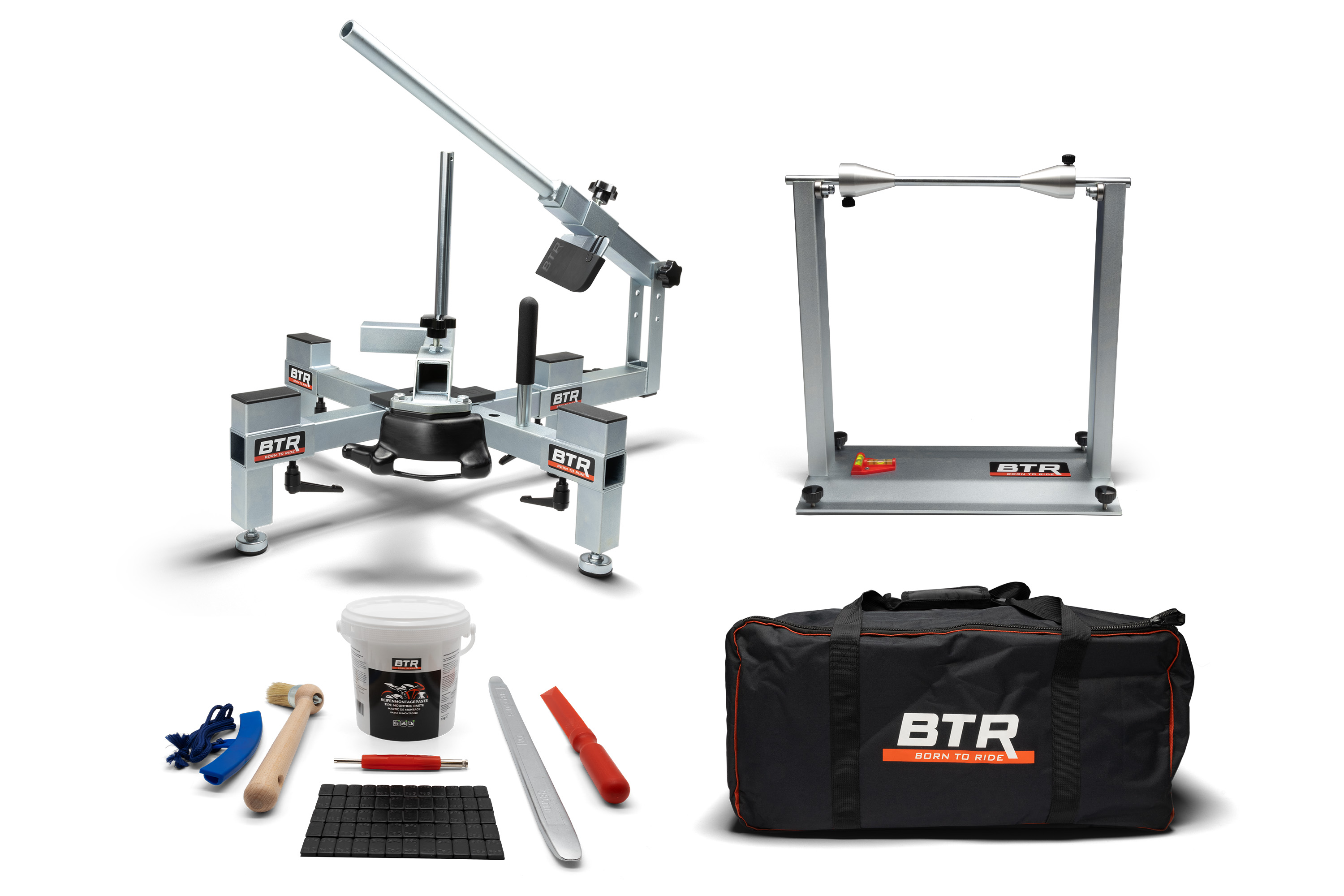 Reifenmontiergerät EVO2® mit Wuchtbock, Starterpaket und Tasche