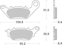 Vorschaubild SBS Bremsbelag 858HF Street Ceramic