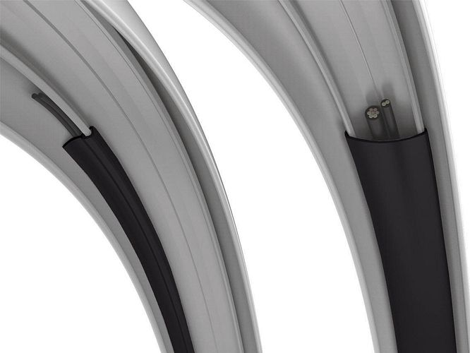 Curana Kabelführung Apollo 850 mm schwarz
