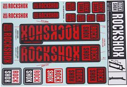 RockShox Dekor Set Ø 30 / 32 mm rot