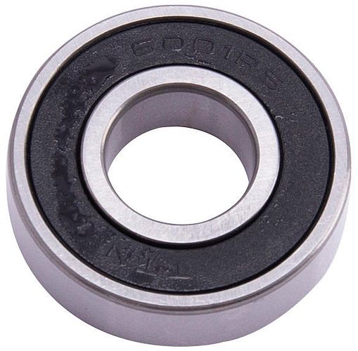 Union Kugellager 6001 2RS 12 x 28 x 8 mm silber,schwarz