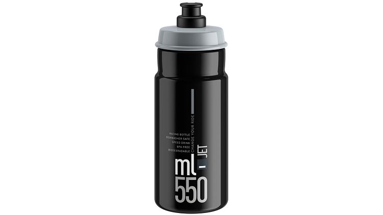 Elite Trinkflasche Jet Plus 550 ml schwarz,grau