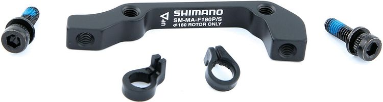 Shimano Scheibenbremsadapter 180 mm schwarz für 180 mm Scheibe Für PM Bremse auf IS Gabel
