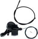 Vorschaubild Shimano Daumenschalthebel CUES SL-U6000 2-fach links schwarz mit Ganganzeige