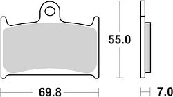 SBS Bremsbelag 714HF Street Ceramic