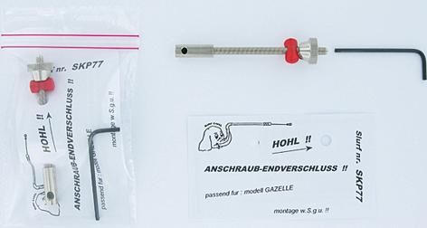 Slurf Kabel Anschraub-Endverschluss für Trommelbremszüge