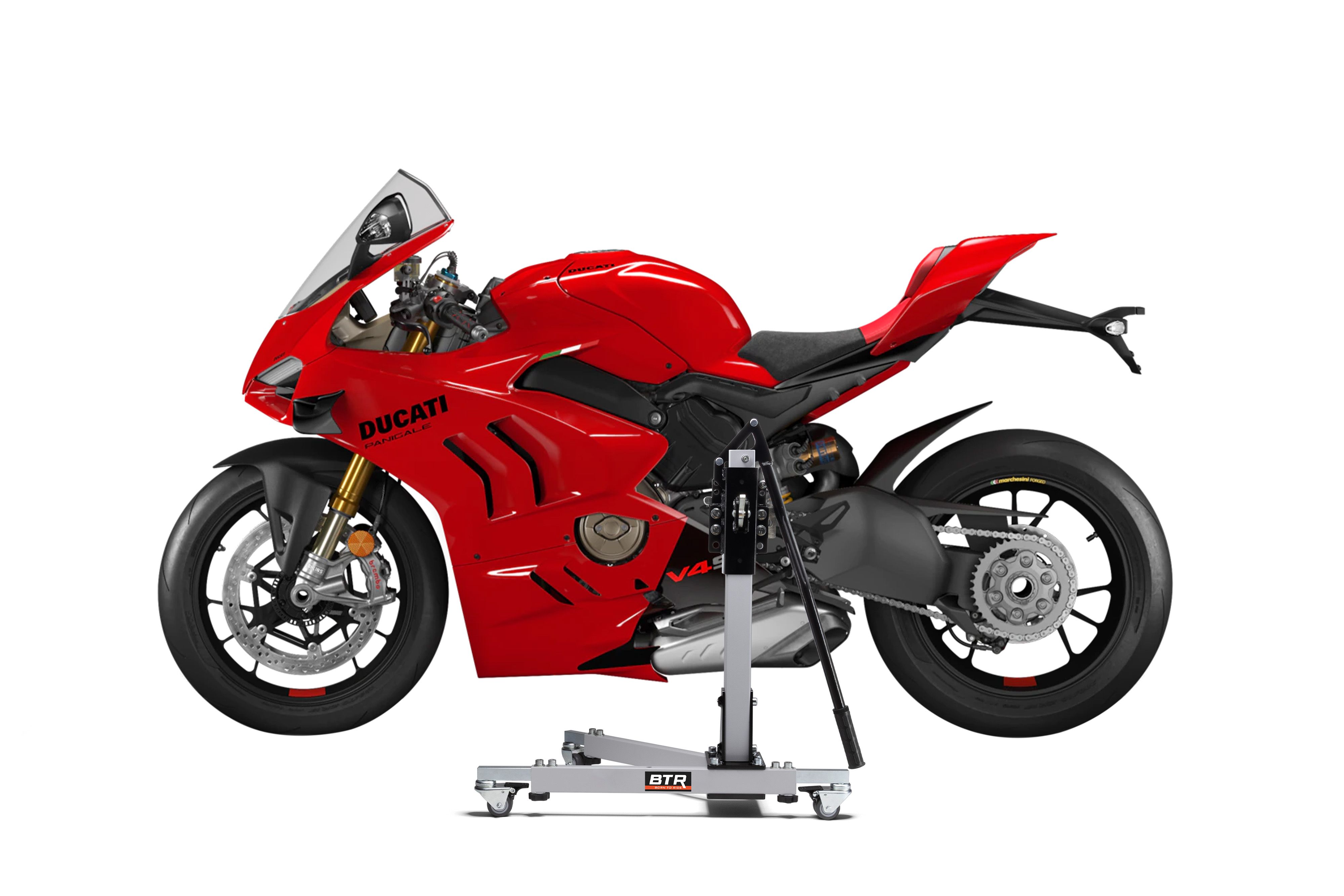 CS Power Classic-Zentralständer Für Ducati Streetfighter V4 / S (2020-2024) - Klappbar, 300 Kg Tragkraft