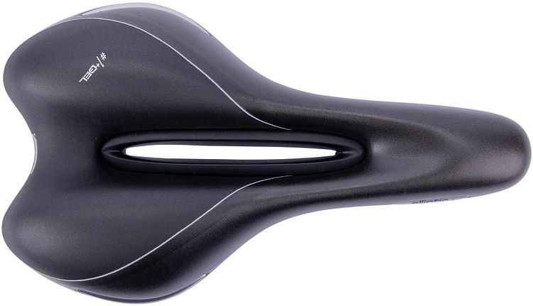 CONTEC Sattel Elliptic + schwarz/silber Unisex