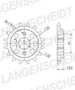 Vorschaubild Supersprox Ritzel 525 15Z