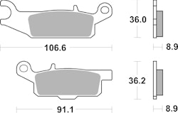 SBS Bremsbelag 851RSI Offroad Racing Sinter