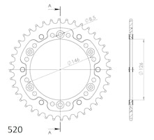Supersprox Stealth-Kettenrad 520 41Z (Rot)