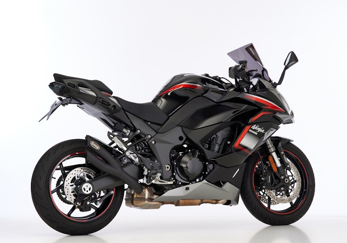 HURRIC SLIP-ON Schalldämpfer Pro 2 Edelstahl beschichtet für KAWASAKI Ninja 1000 SX