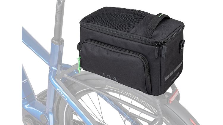 CONTEC Gepäckträgertasche Via Commuter schwarz inkl. vormontiertem AVS Adapter