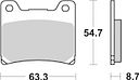 Vorschaubild SBS Bremsbelag 555RQ Road Racing Carbon Tech