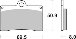 SBS Bremsbelag 566DCC Road Racing Classic Dual Carbon