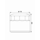 Vorschaubild MIW Ölfilter HD17002 Chrom Filterpatrone 76 mm (OEM-Qualität)