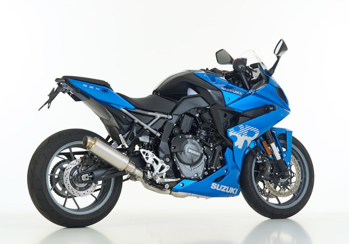SHARK KOMPLETTANLAGE Titan silber SRC 4 für SUZUKI GSX-8R,GSX-8S EURO5  