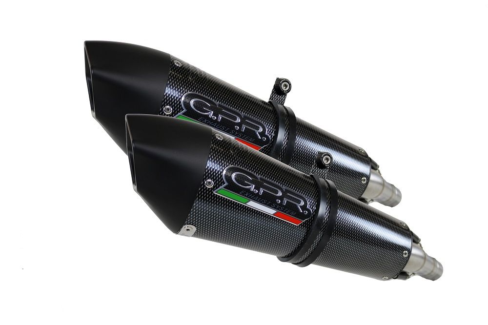 GPR Endschalldämpfer BMW R 1200 S 2006/08 Pair EC-Approv. slip-on exhaust Gpe Ann. Poppy