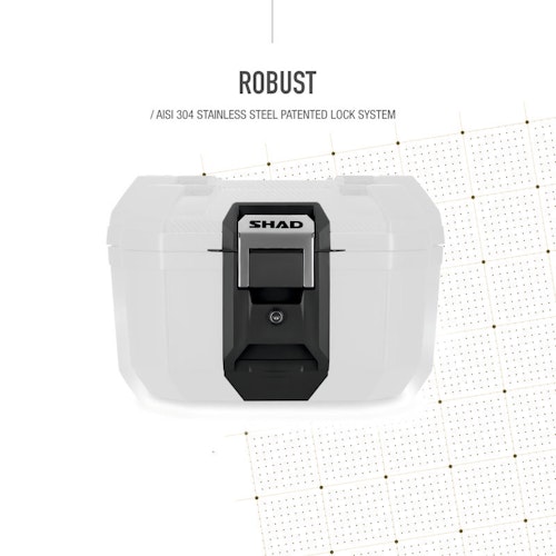 SHAD TOP CASE TERRA 41 BLACK / ALU COVER [D0TR41200]