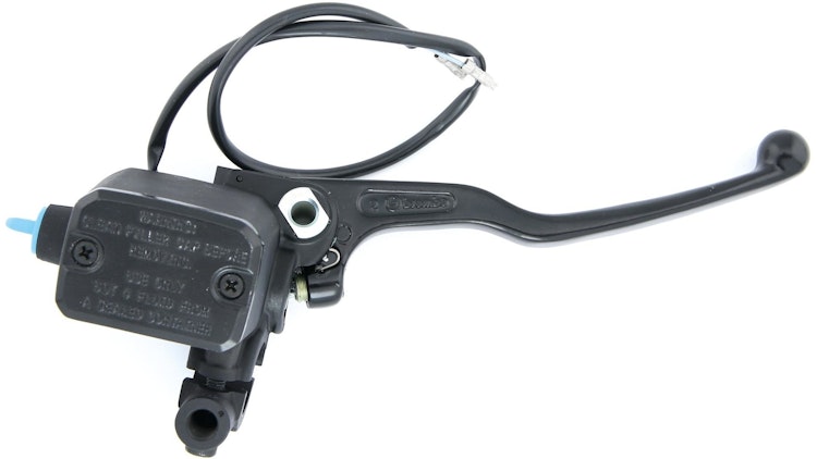 Brembo Hauptbremszylinder PS15 schwarz, Hebel schwarz, mit Spiegelschelle