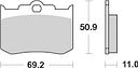 Vorschaubild SBS Bremsbelag 662H.HF Street High Power Ceramic