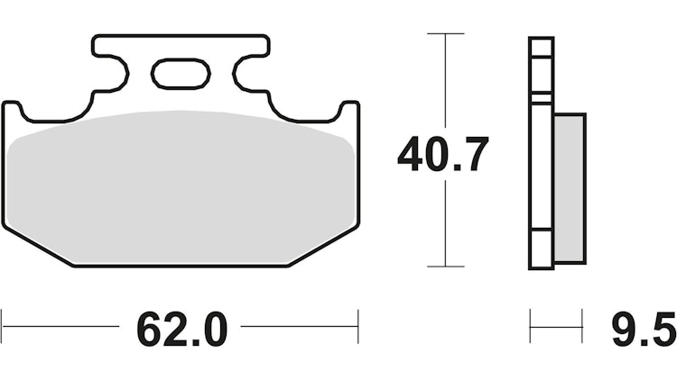 TRW Bremsbelag Typ RSI, Sintermetall Offroad Racing, Bremsbelag "MCB 625" Rennsportartikel