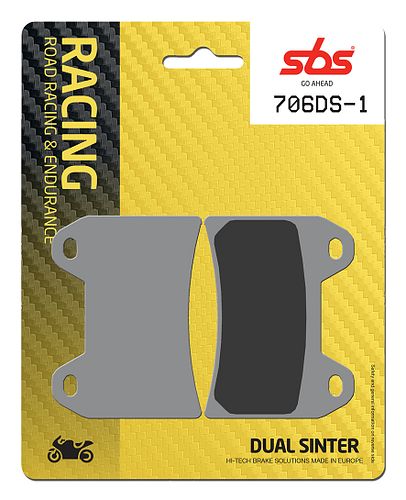SBS Bremsbelag 706DS-1 Road Racing Endurance (Giftiger Biss)