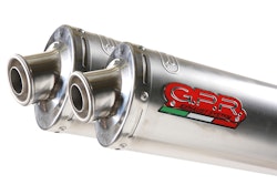 GPR Endschalldämpfer Ducati MonsTEr S2R 800 2004/07 Pair EC-Approv. slip-on exhaust Inox Tondo / 