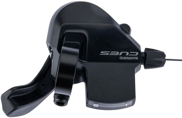 Shimano Daumenschalthebel CUES SL-U6000 2-fach links schwarz mit Ganganzeige